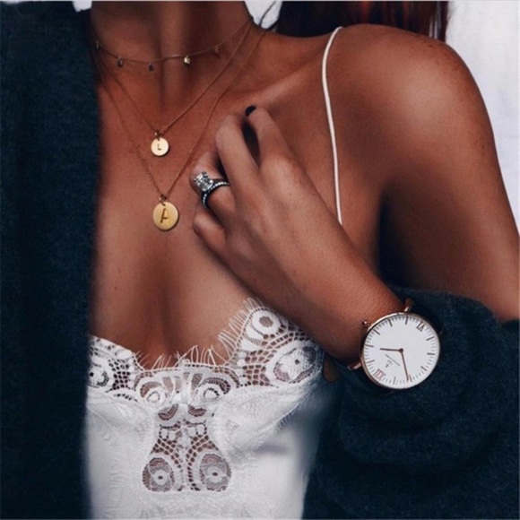 Chiffon lace crochet tank top - Picture 3 of 8